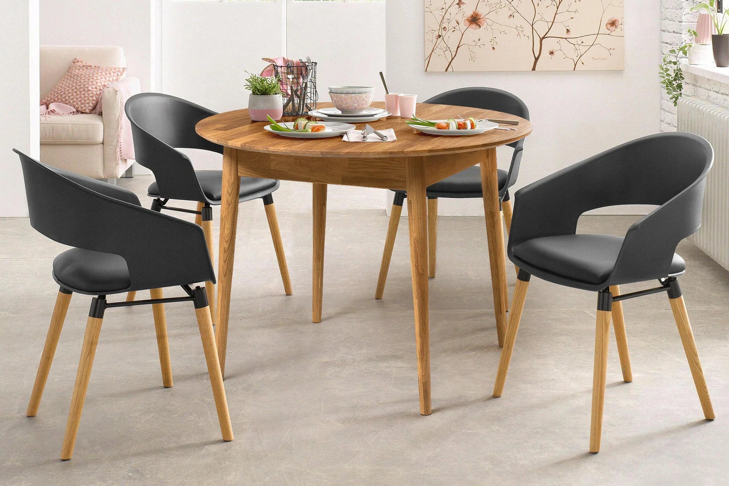 NordicStory, mesa de jantar, carvalho maciço, estilo nórdico, estilo escandinavo