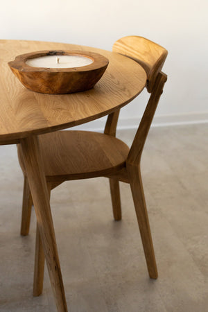 Conjunto de 2 ou 4 cadeiras de jantar em carvalho maciço Isku | NordicStory