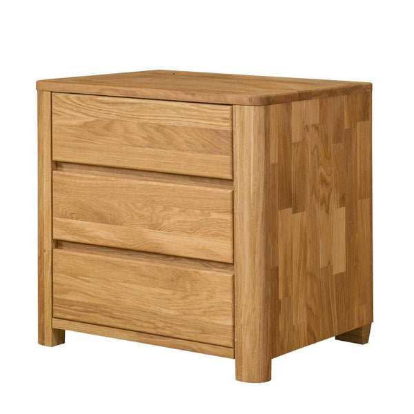 Mesa de centro Elsa 30 em madeira maciça de carvalho, 56,4 x 44 x 55 cm, NordicStory