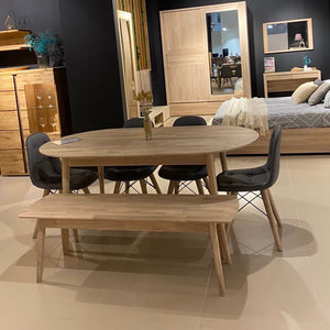 NordicStory Banco de carvalho maciço