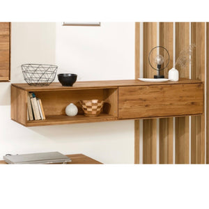 NordicStory Roupeiro flutuante de carvalho maciço