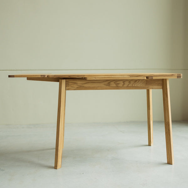 NordicStory Mesa de jantar extensível em madeira maciça de carvalho sustentável