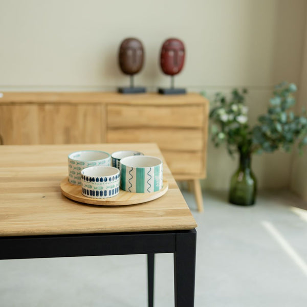 NordicStory MADRID Mesa de jantar em madeira maciça de carvalho MADRID Roble.Store