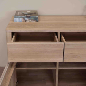 Cómoda NordicStory Cómoda Cómoda de gavetas em carvalho maciço