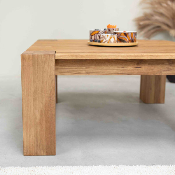 NordicStory Mesa de café em carvalho maciço