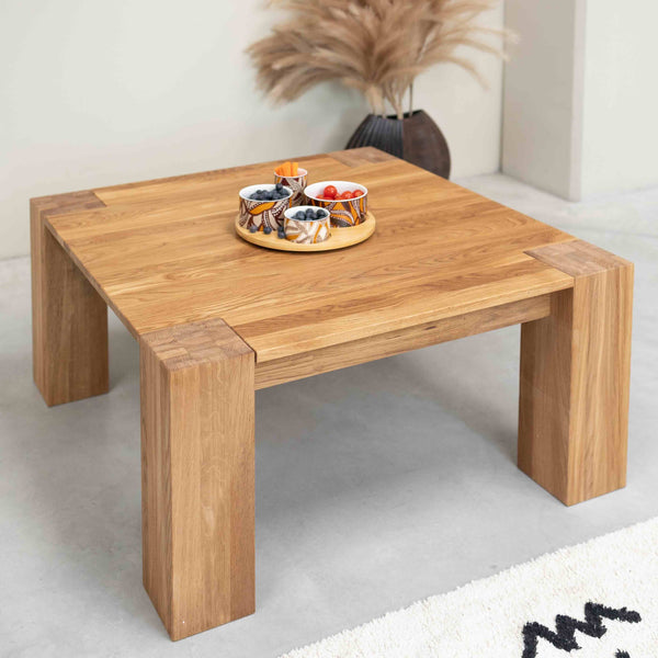 NordicStory Mesa de café em carvalho maciço