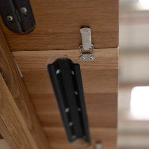 NordicStory Mesa de jantar extensível em madeira de carvalho maciço Genebra