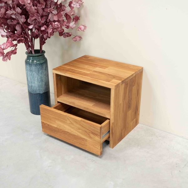 Mesa de cabeceira Roble.Store em madeira de carvalho maciço