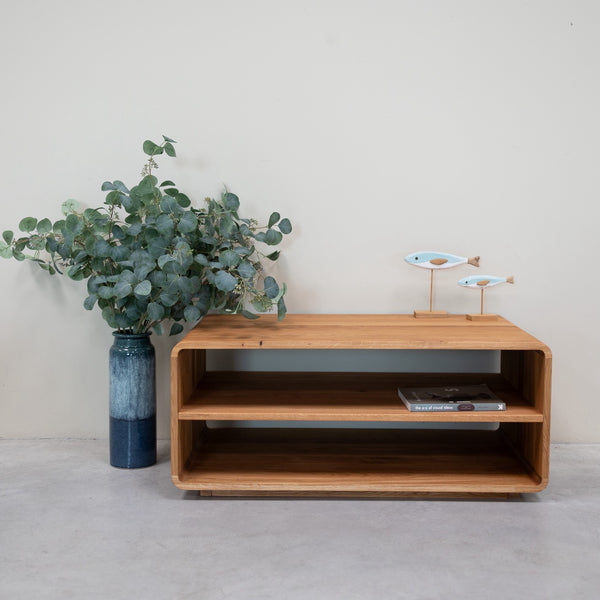 Mesa de centro em carvalho maciço Genebra