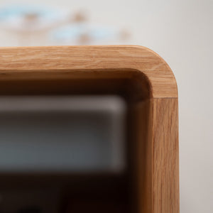 Mesa de centro em carvalho maciço Genebra