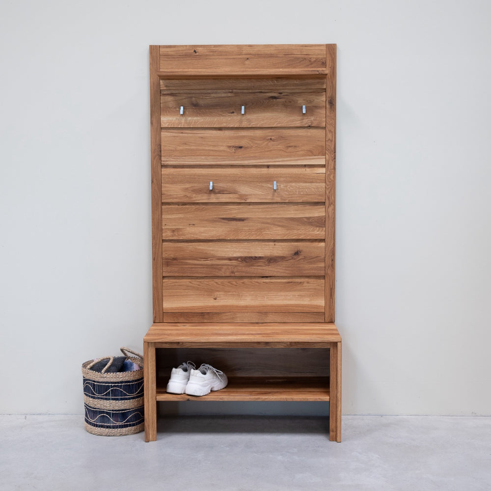 Bengaleiro de parede em carvalho maciço Pola