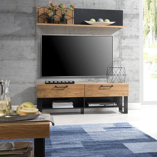 LoftStory Mesa baixa com pés metálicos