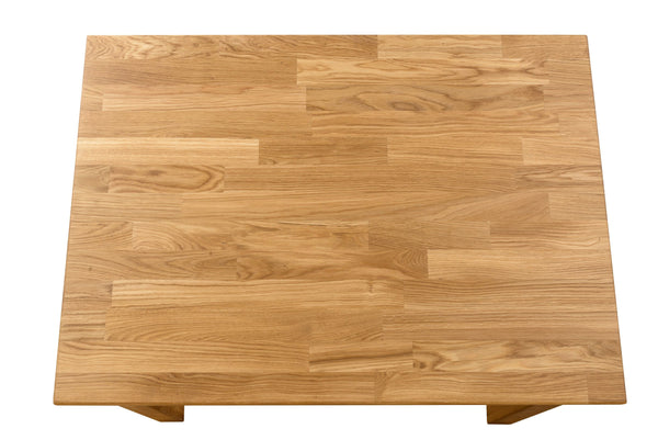 Mesa de jantar nórdica de carvalho maciço