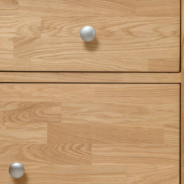 NordicStory Mesa de cabeceira em madeira maciça de carvalho natural