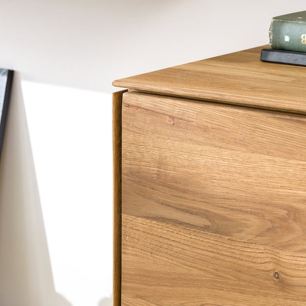 NordicStory Armário de parede flutuante de carvalho maciço Armário de parede flutuante de carvalho