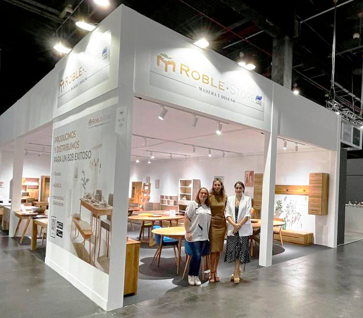 Roble.Store, Nordic Story, Feria Hábitat de Valencia, Mobiliário em madeira maciça de carvalho
