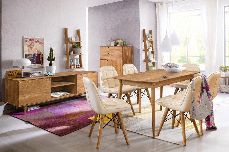 NordicStory, mesa de jantar, extensível, mobiliário, casa, carvalho maciço, madeira maciça de carvalho