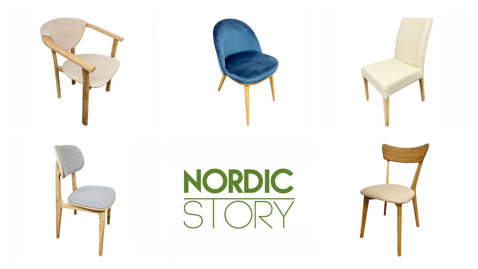 Cadeiras de carvalho maciço NordicStory em estilo nórdico escandinavo
