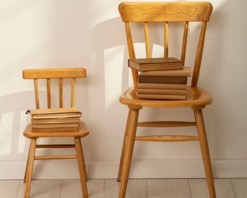 Cadeiras de madeira vintage
