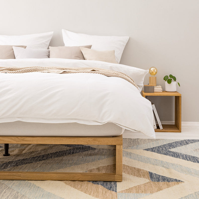Cama NordicStory Solid Oak Wood Bed Nordic Scandinavian Bedroom