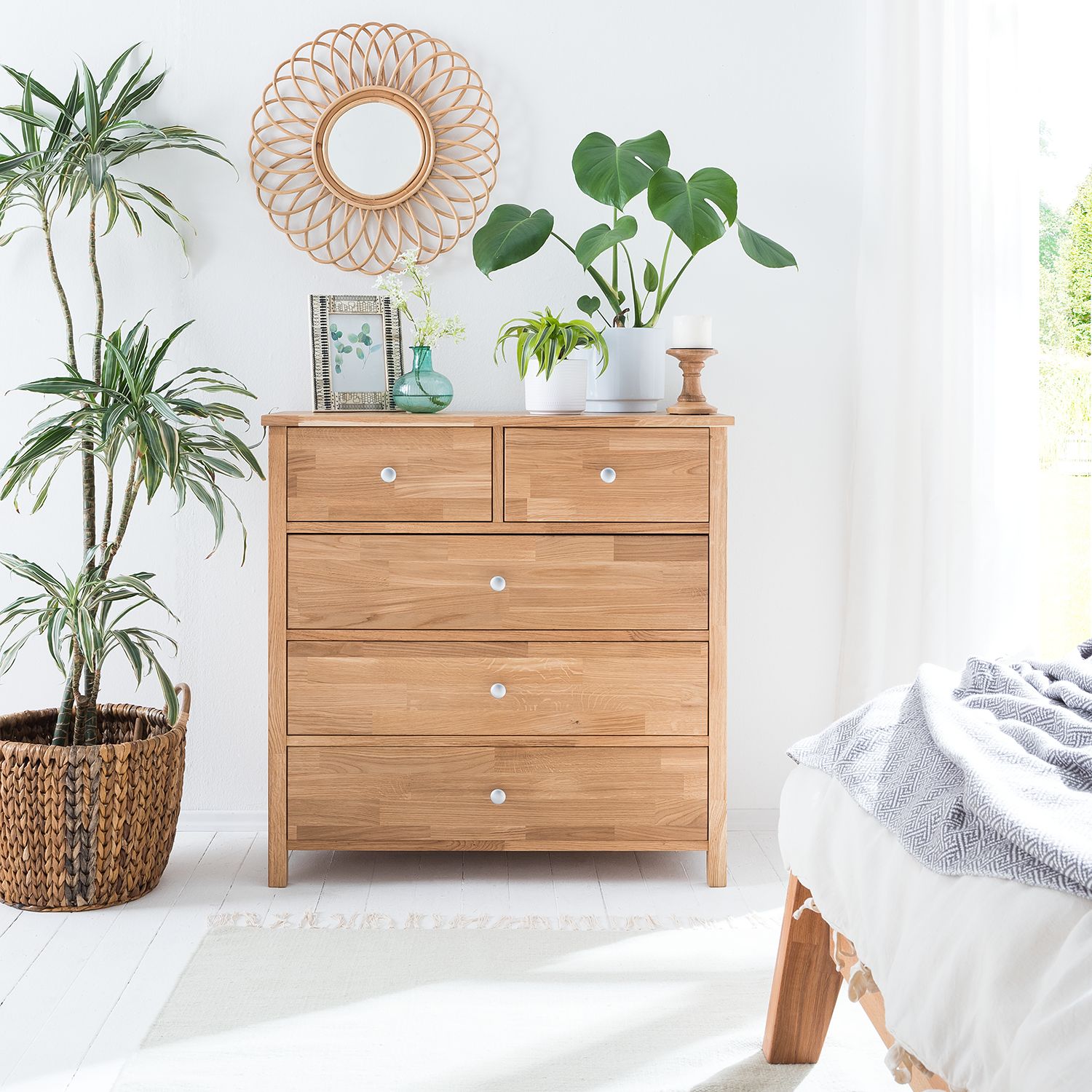  Cómoda Cómoda em carvalho maciço Nordic