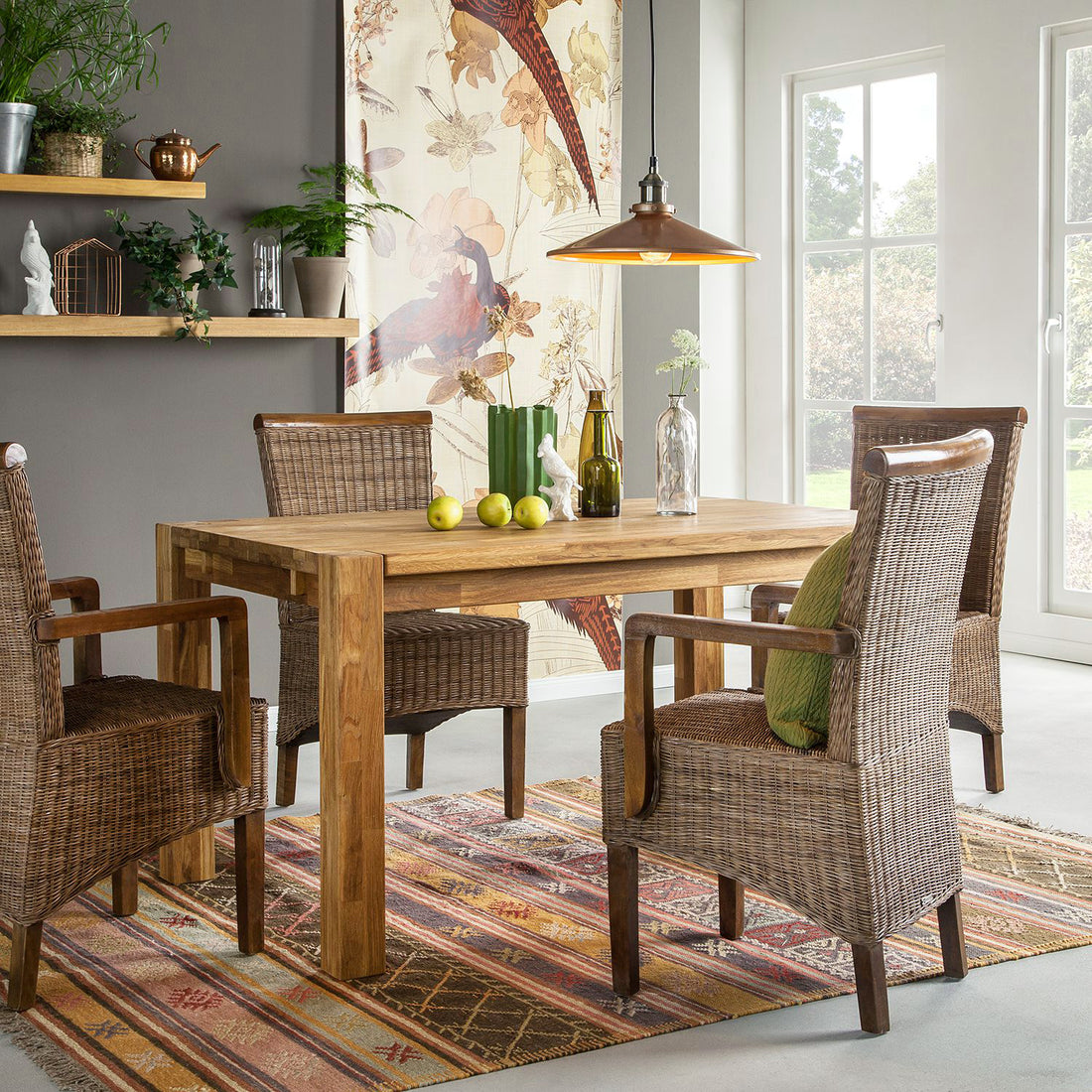 NordicStory Mobiliário nórdico nórdico escandinavo de carvalho maciço desenho nórdico nórdico nórdico rústico