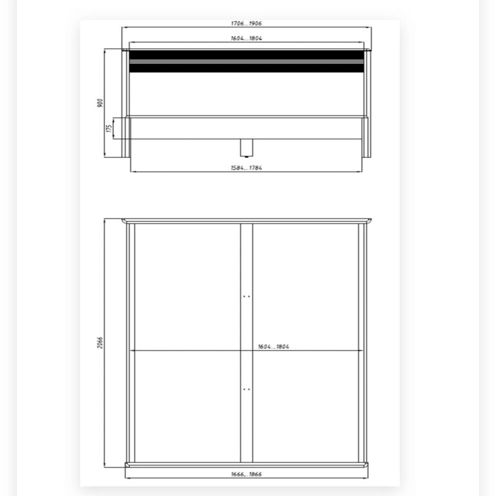Cama de casal Oxford em carvalho maciço, 160x200 cm / 180x200 cm | NordicStory