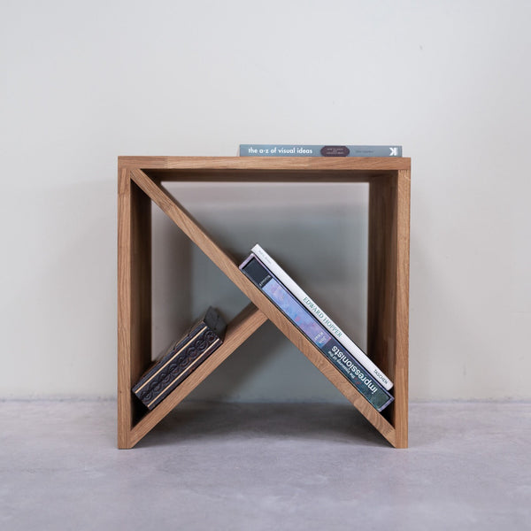 Mesa de apoio, mesa de cabeceira em carvalho maciço Dinamarca, 45 x 30 x 45 cm | NordicStory