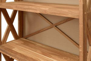 Estante de livros Estante de livros em carvalho maciço Royal, 79 x 30 x 198 cm, NordicStory