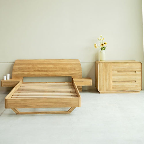 Cómoda Alina em carvalho maciço, 120 x 46 x 85 cm | NordicStory