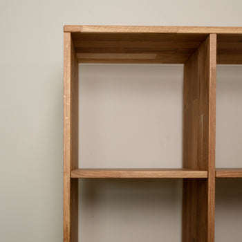Estante de carvalho maciço Regal 10, 76 x 35 x 187 cm | NordicStory