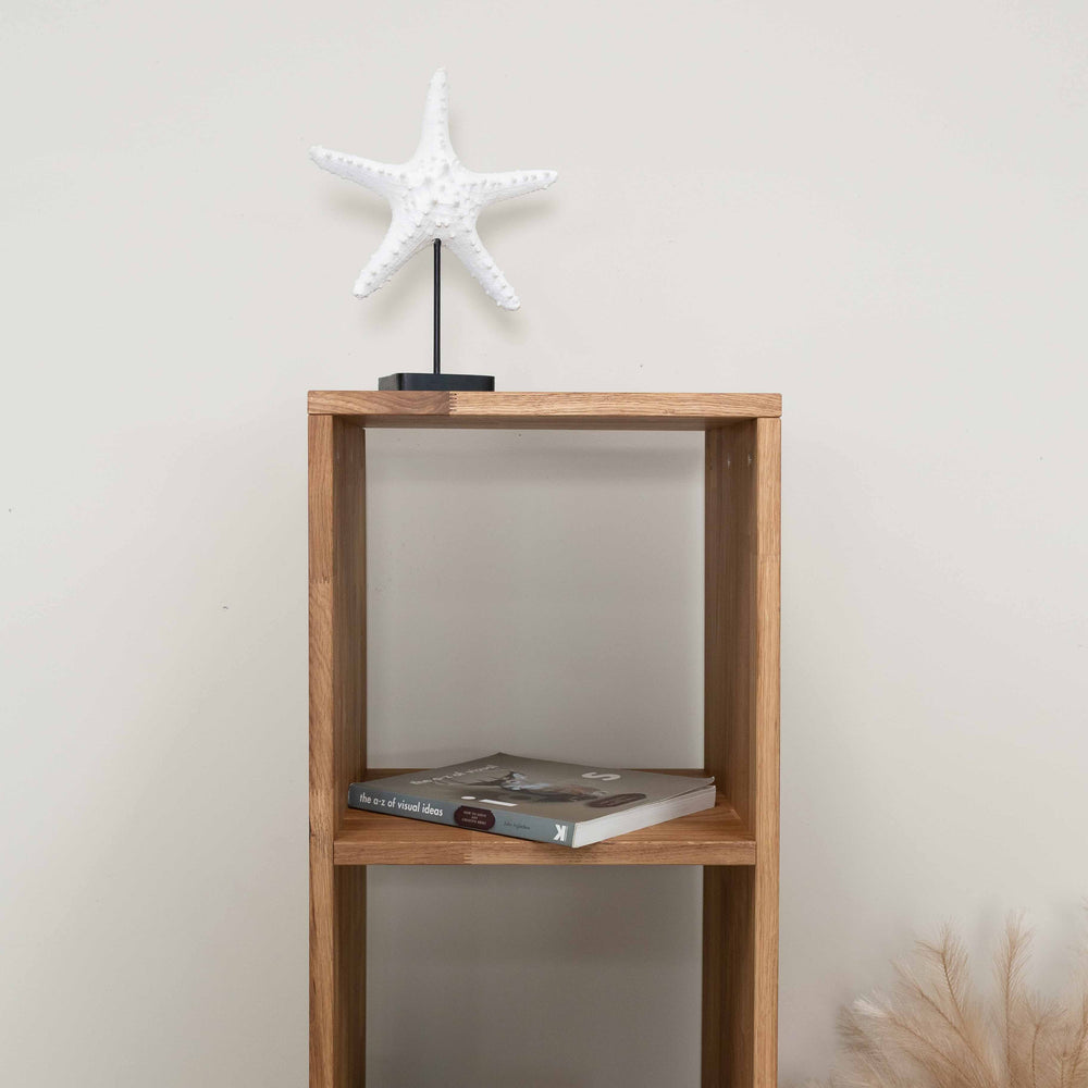 Estante Regal 4, estante em carvalho maciço, 39 x 35 x 150 cm, NordicStory