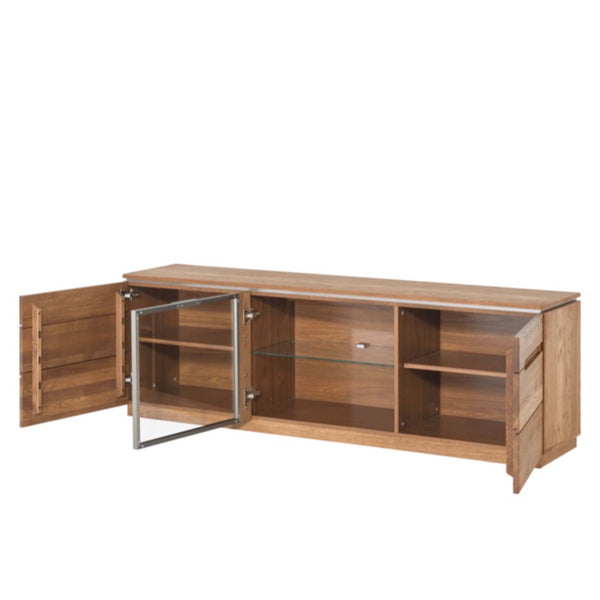 LoftStory Cómoda ou móvel de TV em carvalho Montenegro 26 180 x 42 x 59 cm.