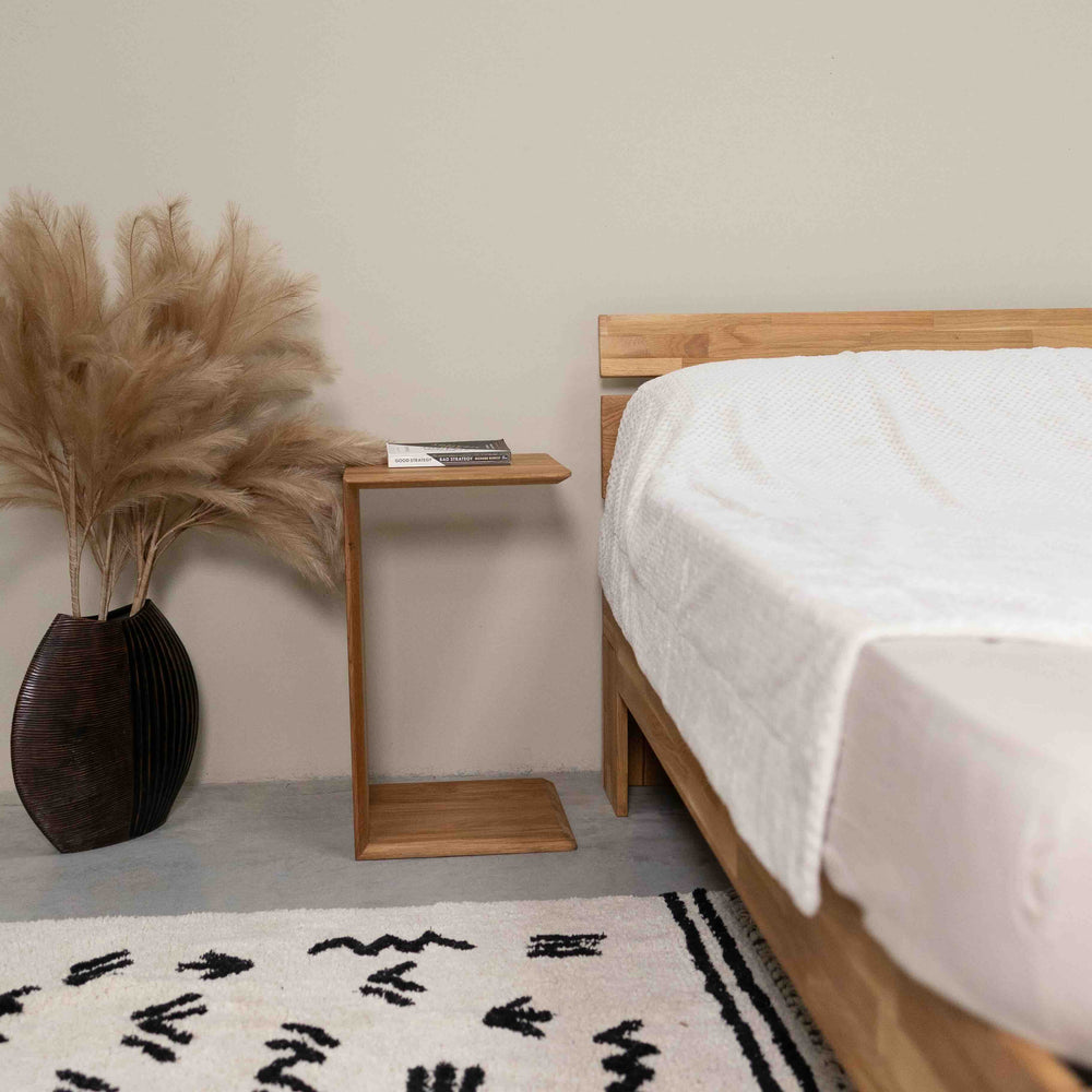 Mesa de apoio Sono 2 em carvalho maciço, 38 x 35 x 35 x 60 cm | NordicStory