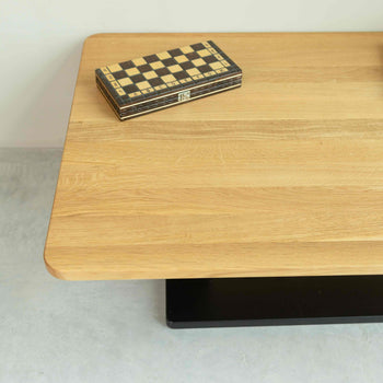 Mesa de centro Bremen em carvalho maciço, 120 x 80 x 40 cm | NordicStory