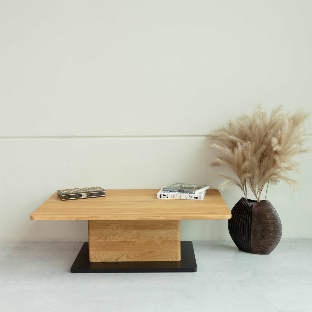 Mesa de centro Bremen em carvalho maciço, 120 x 80 x 40 cm | NordicStory