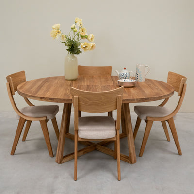 Mesa de jantar extensível em carvalho maciço MOBY | NordicStory
