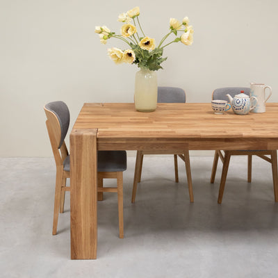 Mesa de jantar em carvalho maciço Mauritz 3 OakStore NordicStory