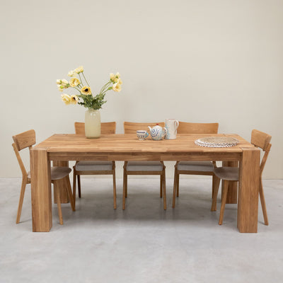 Mesa de jantar em carvalho maciço Mauritz 3 OakStore NordicStory