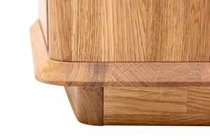 Mesa de cabeceira de carvalho maciço Solvig, 50 x 41 x 50 cm | NordicStory