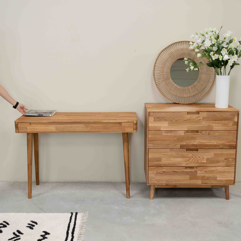 Cómoda de carvalho maciço Escandi 1, 80 x 45 x 84,5 cm | NordicStory