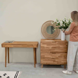 Cómoda de carvalho maciço Escandi 1, 80 x 45 x 84,5 cm | NordicStory