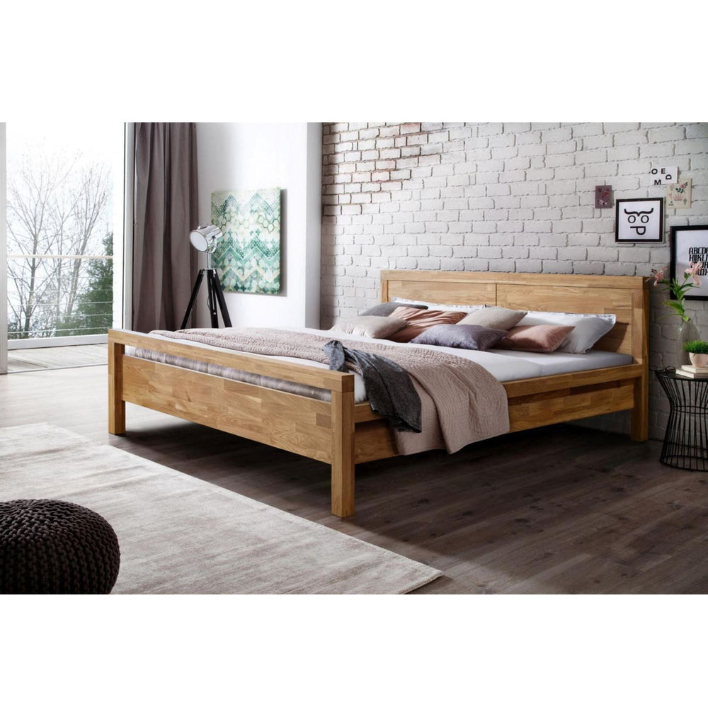 NordicStory Cama de madeira maciça de carvalho Next 4