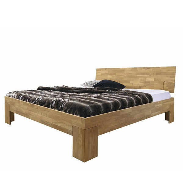 Cama de madeira maciça de carvalho NordicStory