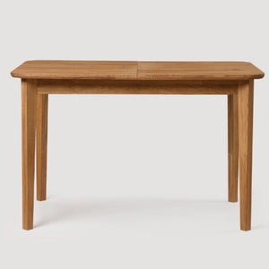 NordicStory Mesa de jantar extensível em madeira maciça de carvalho 