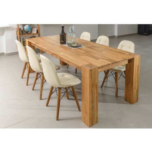 NordicStory Mesa de jantar em carvalho maciço