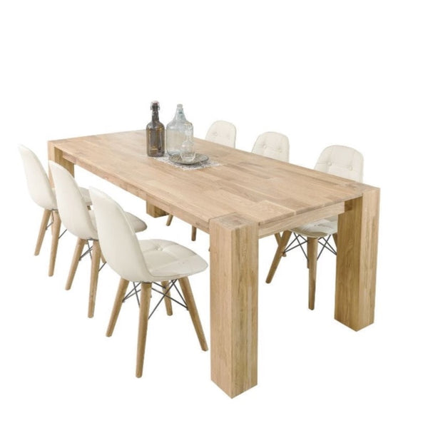 NordicStory Mesa de jantar em carvalho maciço