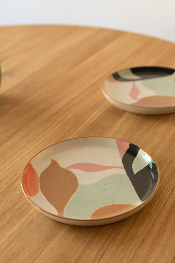 Mesa de jantar extensível redonda NordicStory Holger em carvalho maciço 140-190 x 140 x 76cm.