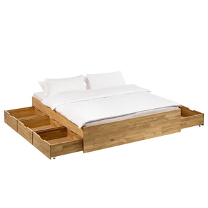 NordicStory Sofia Bedroom Headboard Bedboard em madeira maciça de carvalho escandinavo