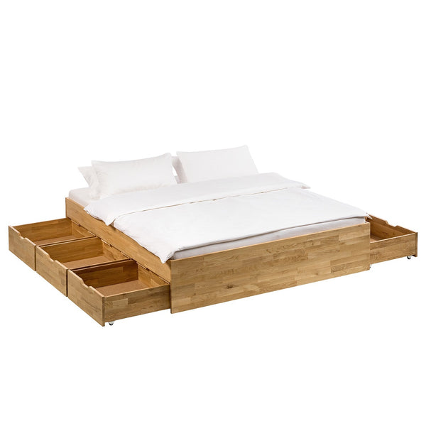 NordicStory Sofia Bedroom Headboard Bedboard em madeira maciça de carvalho escandinavo